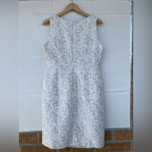 ESCADA KLEID JACQUARD SLEEVELESS SHIFT DRESS 42/14 - Picture 4 of 11